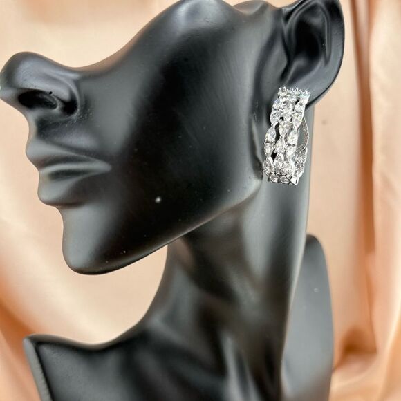 Elegant AAA Cubic Zirconia Hoop Earrings
Perfect Cut Like a Dimond - Picture 3 of 9